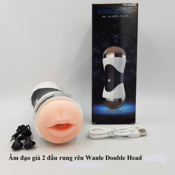 Âm đạo giả 2 đầu Âm Thanh rung rên Wanle Double Head