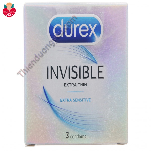 Hộp Bao Cao Su Durex Invisible 3 Cái Chính Hãng