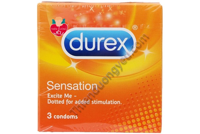 Hộp Bao Cao Su Durex Sensation Gân 3 Cái