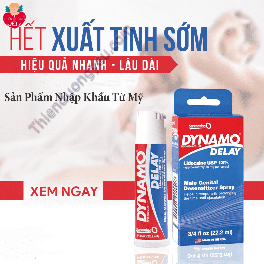 Dynamo Delay – Chai Thuốc Xịt Chống Xuất Tinh Sớm Hàng Đầu Tại Mỹ