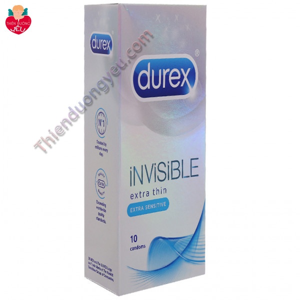 Hộp Bao Cao Su Durex Invisible 12 Cái Chính Hãng