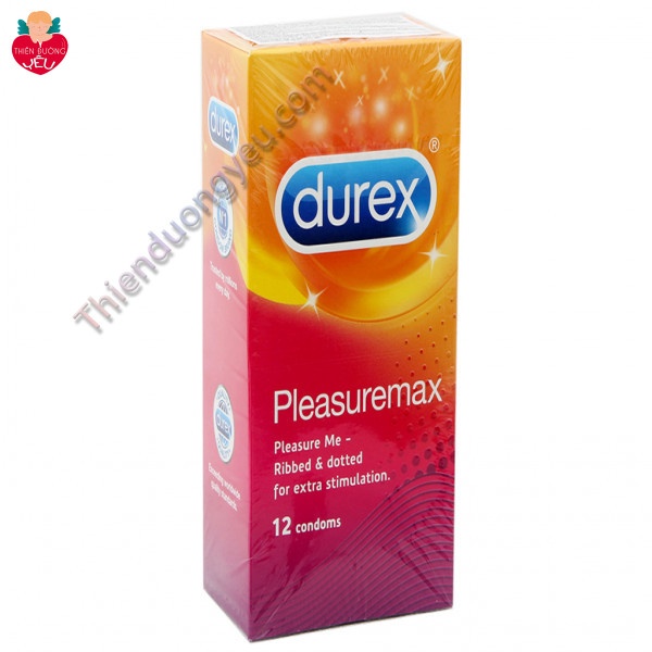 Hộp Bao Cao Su Durex Pleasuremax Gân Gai 12 Cái