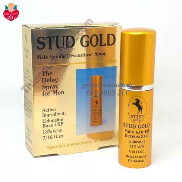 Thuốc xịt kéo dài thời gian Stud Gold Anh Quốc 13ml Chính Hãng